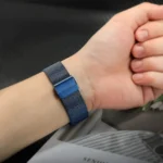 Blue | Apple Watch Milanese Magnetic Loop Strap | Stainless Steel Band  | 42mm / 44mm / 45mm - Image 2