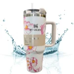 White Barbie Stanlay Tumbler | H2.0 Tumbler 1.18L Limited Edition Double Wall Vacuum Insulated - Image 3
