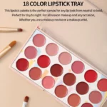 Moccallure Professional 18-Colors Lipstick Kit | Long-Lasting, Hydrating & Compact Makeup Palette - Image 2