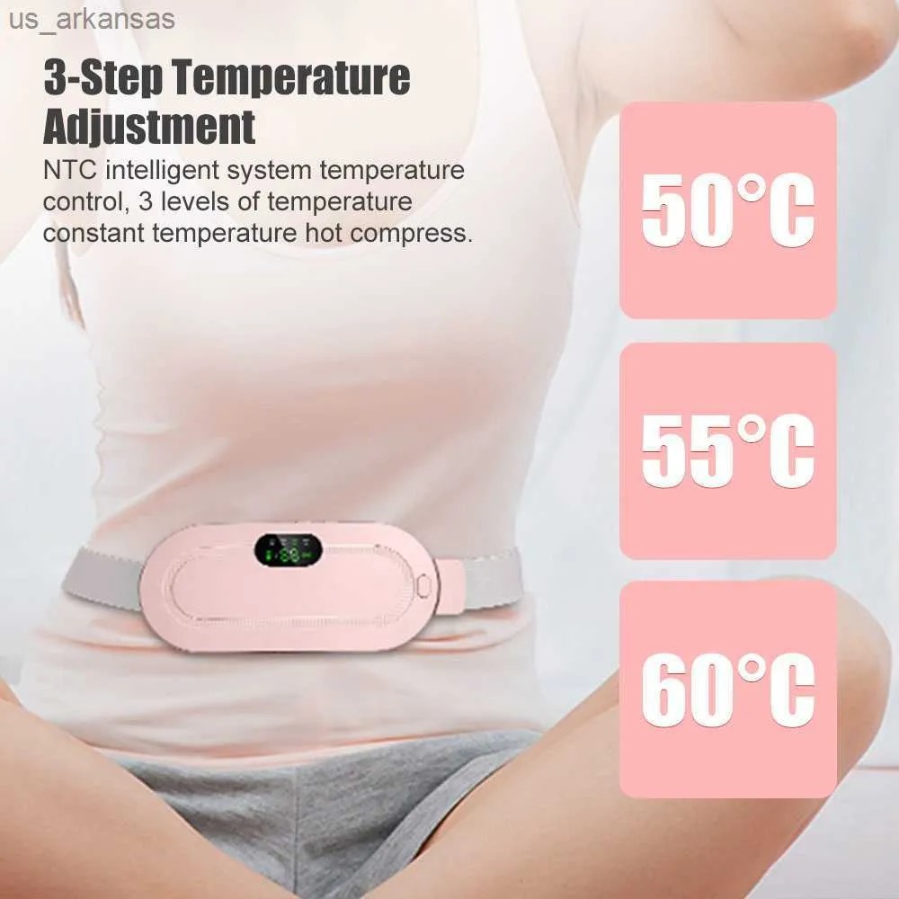 5703a515-31b3-49e9-9fe6-7e1d5e35bc50_1744066343.jpg Digital Period Heating Pad & Vibrating Belt | 3 Heat Levels, 4 Massage Modes | Fast Relief for Menstrual Cramps - Image 1