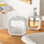 Portable Refillable Soap Dispenser Bottle | 300ml 500ml Clear Pump Bottle for Kitchen Bathroom Shower Lotion Shampoo - Image 3