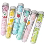 Portable Disposable Soap Paper Flakes in Flower Tube Bottle | Travel-Friendly Handwashing Sheets for Outdoor & Daily Use