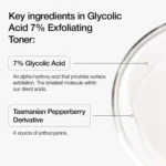 Urapra Glycolic Acid 7% Toner 100ml | Exfoliating Face Solution for Clear & Radiant Skin