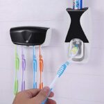 Automatic Toothpaste Dispenser Set with Wall-Mounted Toothbrush Holder | Touch-Free Bathroom Organizer - Image 2