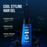 ECRIN Cool Styling Hair Gel 280ml with Active Collagen Strong Hold & Cool Fresh Effect - Image 3
