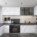 White & Grey | Marble Sheet Sticker 60x200cm | Waterproof Self-Adhesive PVC Wallpaper for Furniture Walls - Image 3