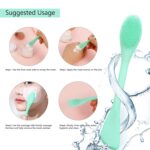 Double Ended Silicone Face Mask & Cleansing Brush | Soft Reusable Skincare Applicator | Pack of 2 - Image 4