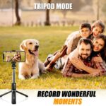 NeePho P170S Selfie Stick Tripod | Extendable , Bluetooth Remote, Universal Smartphone Mount | Durable Metal Build & Lightweight Design - Image 8