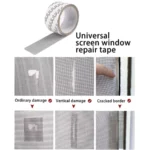 Mesh Roll Tape | Self-Adhesive Window Screen Repair Patch | 3M Anti-Insect Fiberglass - Image 2