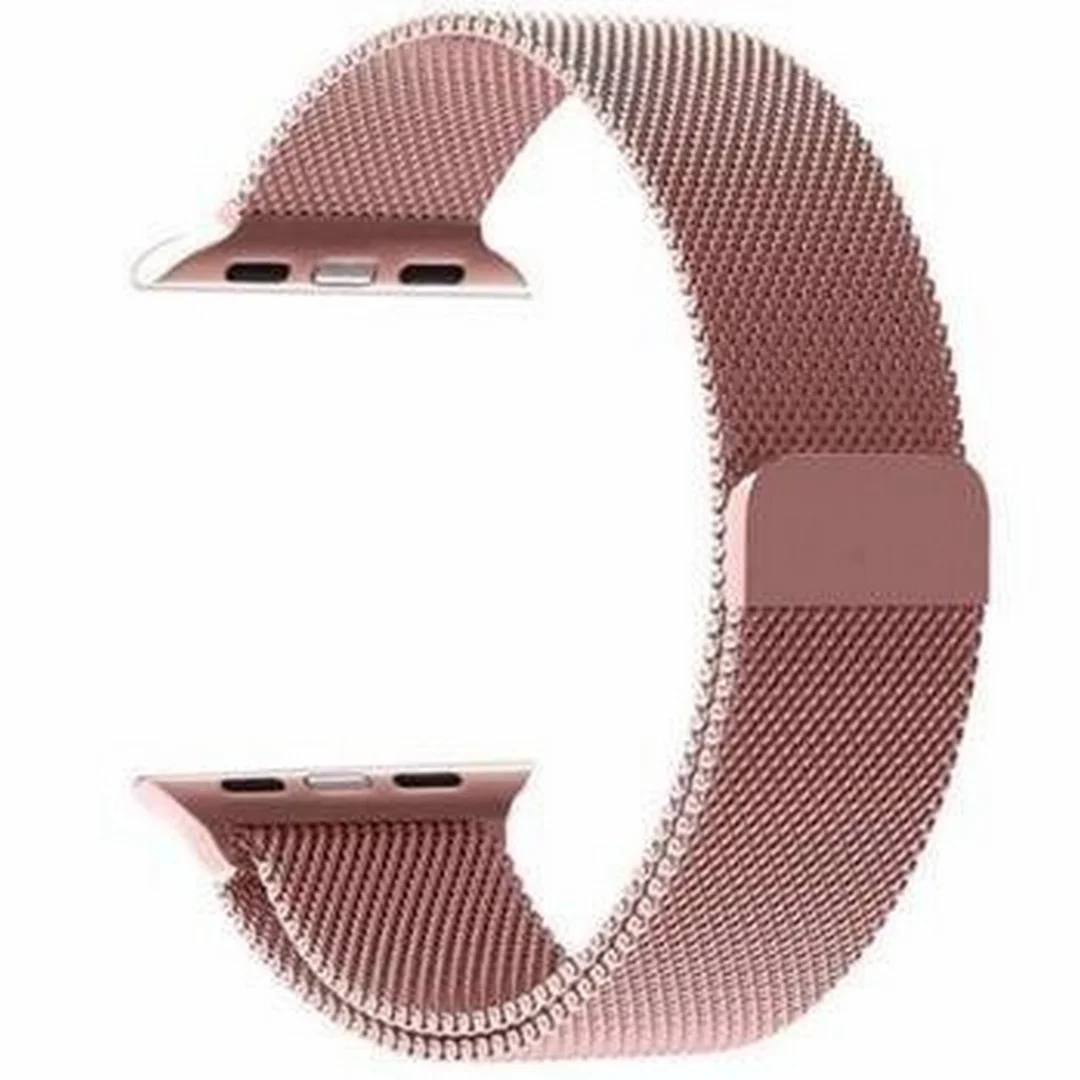 7_1756210346.webp Rose Pink | Apple Watch Milanese Magnetic Loop Strap | Stainless Steel Band | 42mm / 44mm / 45mm - Image 1