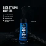 ECRIN Cool Styling Hair Gel 280ml with Active Collagen Strong Hold & Cool Fresh Effect - Image 2