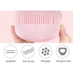 Soft Silicone Bath Brush with Hooks | Baby & Adult Body Scrubber | Random Color | With Box - Image 4