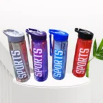 Black Stylish Water Sport Bottle 1000ml with Straw | Leakproof BPA-Free Hydration Bottle for School, Gym & Travel