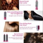 5-in-1 Electric Hair Dryer Brush Kit | Blow Dryer, Straightener, Curler & Volumizer Styling Tool - Image 3