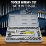 40pcs Aiwa Socket Wrench Tool Kit | Durable Stainless Steel Multi-Purpose Repair Set