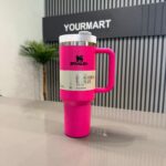 Pink Stanley 40 Oz Stainless Steel Tumbler | Leak-Proof Vacuum Insulated Travel Mug | Hot & Cold - Image 5