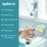 Light Green | Self-Adhesive Wall-Mounted Luxury Soap Holder with Lid and Drainage Tray - Image 2