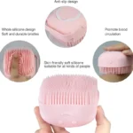 Soft Silicone Bath Brush with Hooks | Baby & Adult Body Scrubber | Random Color | With Box - Image 9