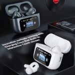 White A9 Pro ANC Bluetooth 5.4 Wireless Earbuds with Smart Screen and Active Noise Cancellation - Image 6