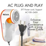 Nova Electric Lint Remover NLR-208 | High Quality Fabric Shaver for Wool & Clothes | Rotary Sharp Blades - Image 4