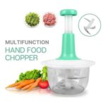1.5L Manual Hand Push Chopper & Multifunctional Mixer | Vegetable Chopper and Baby Food Maker - Image 2