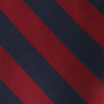 Burgundy & Navy-Blue Stripes Woven Tie & Pocket Square Set | Premium Men’s Formal Striped Tie | Classic Woven Design