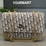 Beige | Dior Oblique Canvas & Leather Flap Clutch | Luxury Designer Handbag for Women - Image 7