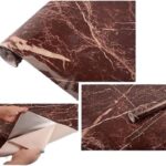 Autumn Brown | Marble Sheet Sticker 60x200cm | Waterproof Self-Adhesive PVC Wallpaper for Furniture Walls - Image 3