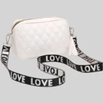 White Leather Handbag for Girls & Women | Stylish Shoulder & Crossbody Bag | Daily Use & Gift - Image 2