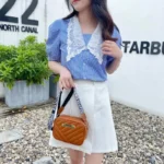 Brown  Leather Handbag for Girls & Women | Stylish Shoulder & Crossbody Bag | Daily Use & Gift - Image 4