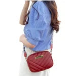 Maroon Leather Handbag for Girls & Women | Stylish Shoulder & Crossbody Bag | Daily Use & Gift - Image 4