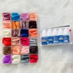 Multicolor Acrylic Artificial Nails Kit |  Full Cover Nails with Glue | 24 Shades | 576 Pcs - Image 7