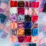 Multicolor Acrylic Artificial Nails Kit |  Full Cover Nails with Glue | 24 Shades | 576 Pcs - Image 2