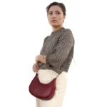 Maroon  Luxury Fashion Hand Bag for Girls & Ladies | Stylish Shoulder & Crossbody Bag | Long Strap - Image 4