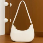 White Luxury Fashion Hand Bag for Girls & Ladies | Stylish Shoulder & Crossbody Bag | Long Strap - Image 2
