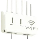 White  WiFi Router Storage Box & Wall Mount Shelf  Universal Cable Organizer | Space-Saving Holder for Modem, Set-Top Box & Smart Devices | Home & Office Use - Image 4