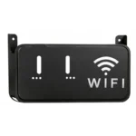 Black WiFi Router Storage Box & Wall Mount Shelf  Universal Cable Organizer | Space-Saving Holder for Modem, Set-Top Box & Smart Devices | Home & Office Use