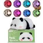 Cute Panda  Soft Silicone LED Animal Bedside Lamp | Tap Control & USB Rechargeable |  Panda Night Light for Kids - Image 5