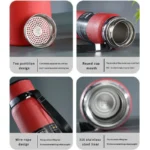 Digital Smart Vacuum 800ml Water Bottle | Stainless Steel Insulated Sports Bottle with LED Temperature Display | Hot & Cold | Random colors - Image 6