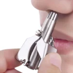 Manual Stainless Steel Nose & Ear Hair Trimmer – Painless, Battery-Free Precision Grooming Tool with Cleaning Brush - Image 4