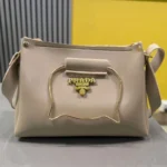 Beige Elegant Cat Handle Handbag for Girls & Ladies | Stylish Shoulder & Crossbody Bag with Gold Accents | Adjustable Strap - Image 4