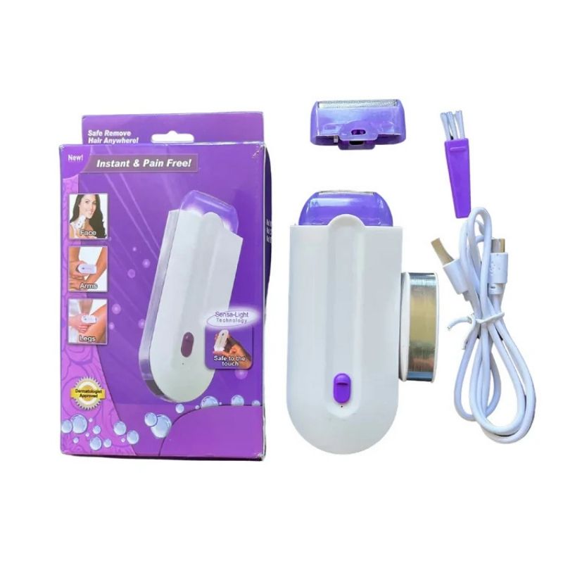 ProductImage5_1753270350.jpg 2-in-1 Rechargeable Painless Hair Remover | Finishing Touch Sensa-Light for Face & Body - Image 1