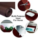 Anti-Slip Fridge & Shelf Mat | Waterproof Washable Liner for Kitchen Drawers Cabinets | Brown - Image 6