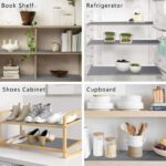 Anti-Slip Fridge & Shelf Mat | Waterproof Washable Liner for Kitchen Drawers Cabinets | Light Grey - Image 4