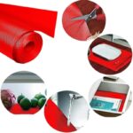 Anti-Slip Fridge & Shelf Mat | Waterproof Washable Liner for Kitchen Drawers Cabinets | Red - Image 3