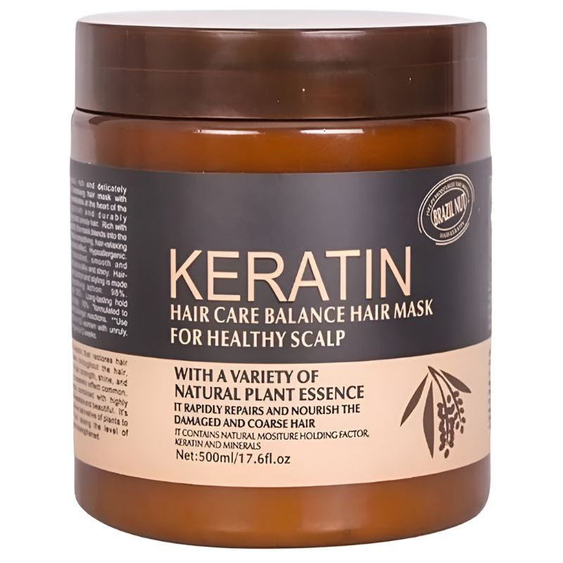 ProductSize10_1752752938.jpg Brazil Nut Keratin Hair Mask 500ml | Nourishing, Strengthening & Smoothing Hair Treatment - Image 1