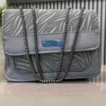 Luxury Women’s Shoulder Bag in Grey Faux Leather for Casual, Work, and Formal Use - Image 4