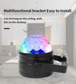 LED Disco Party Lights Crystal Magic Ball 3W RGB | Colorful Projection Lamp for Parties & Events - Image 3