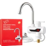 Electric Instant Heating  Faucet  | Digital Temperature Display | Plastic handle |  Kitchen & Bathroom Hot Water Tap - Image 5