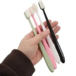 Nano Toothbrush with Travel Case | Ultra Soft Micro-Nano Bristles | For Sensitive Gums, Adults & Kids | Pink - Image 2